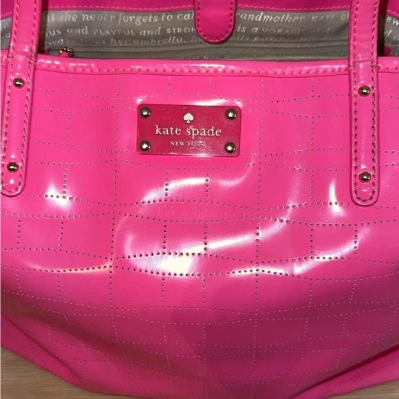 Kate Spade Neon Pink Tote - Picture 3 of 10